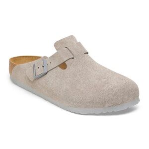 Birkenstock Boston Suede N | Stone Coin